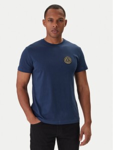 Versace Jeans Couture T-Shirt 80GAHT03 CJ00T Niebieski Regular Fit