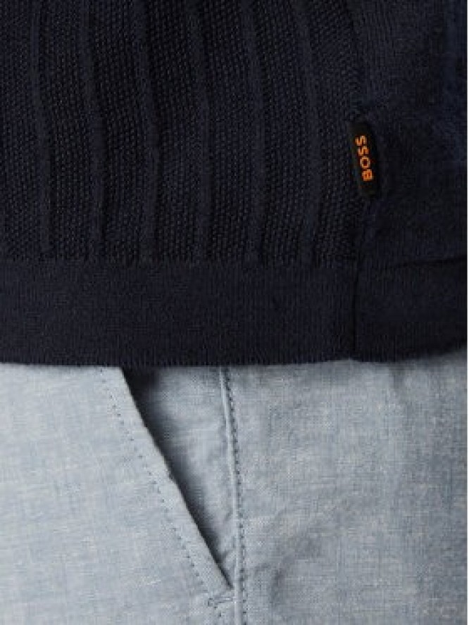 BOSS Koszula Amicino 50558725 Granatowy Regular Fit