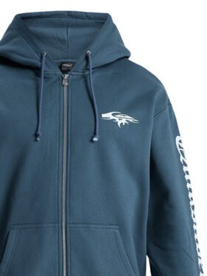 Quiksilver Bluza Old English EQYFT05156 Niebieski Oversize