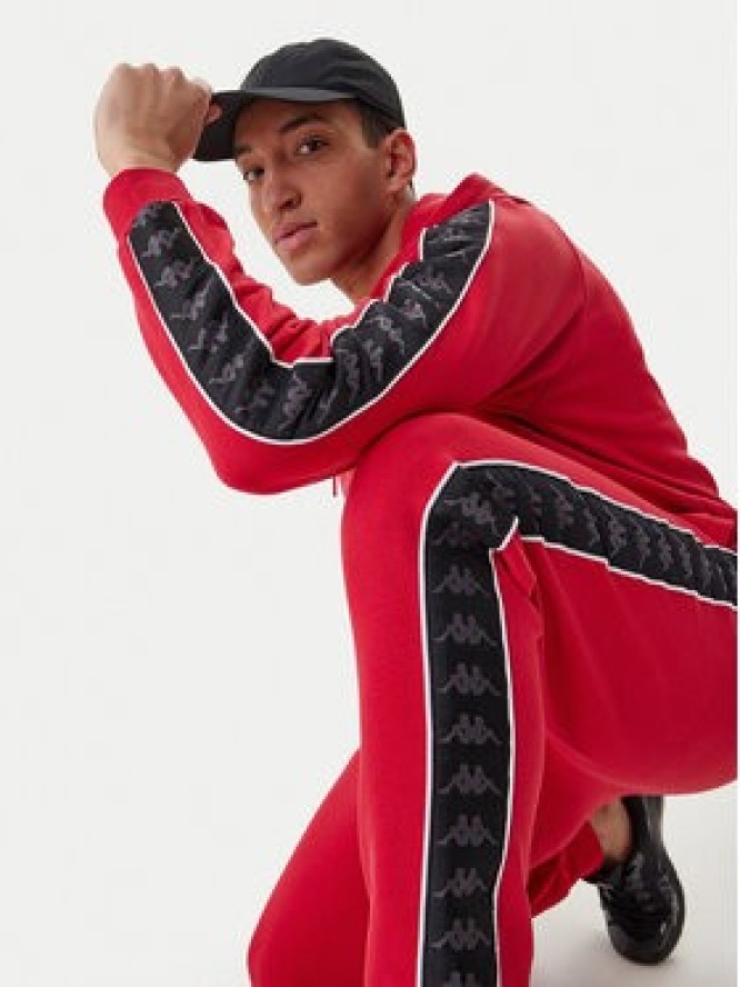 Kappa Spodnie dresowe Banda Alanz 3 321Y8FW Czerwony Comfort Fit