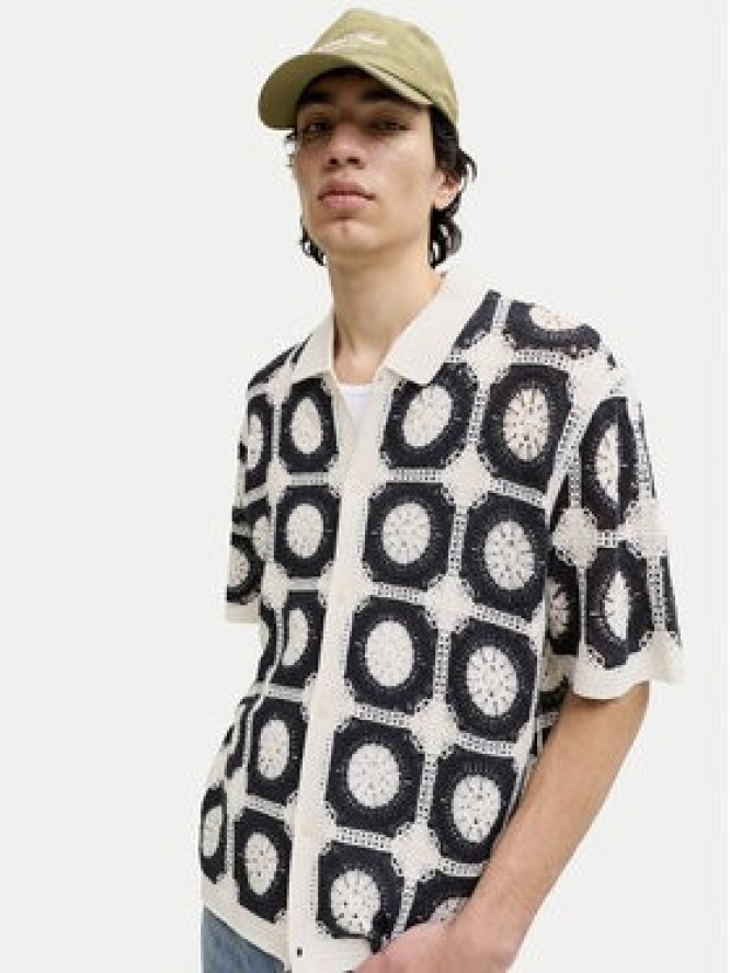 Jack & Jones Koszula Rorchard 12293276 Beżowy Loose Fit