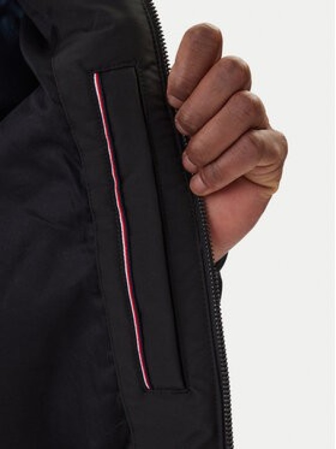 Tommy Hilfiger Kurtka przejściowa Harrington MW0MW37647 Czarny Regular Fit