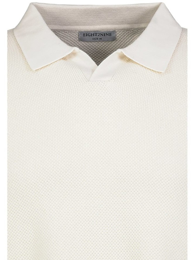 Eight2Nine Koszulka polo w kolorze kremowym rozmiar: L