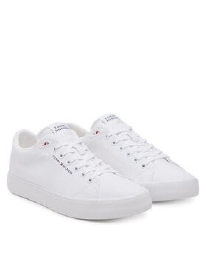 Tommy Hilfiger Tenisówki Th Hi Vulc Low Core Canvas FM0FM05396 Biały