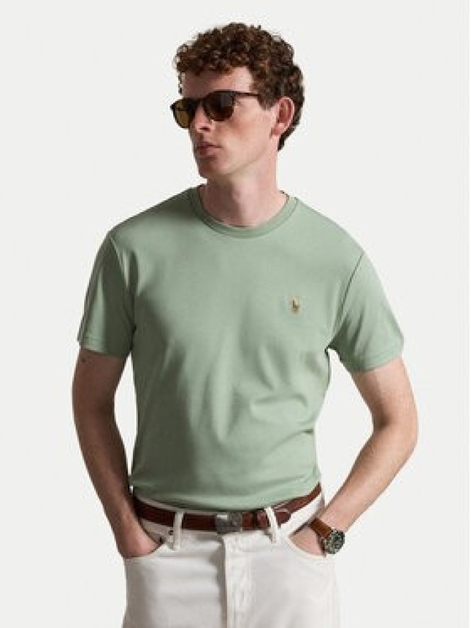 Polo Ralph Lauren T-Shirt 710740727505 Zielony jasny Regular Fit