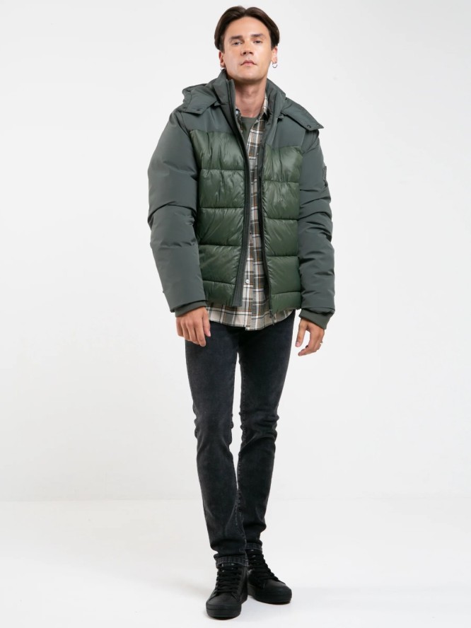 Jeansy męskie dopasowane czarne Tedd 918