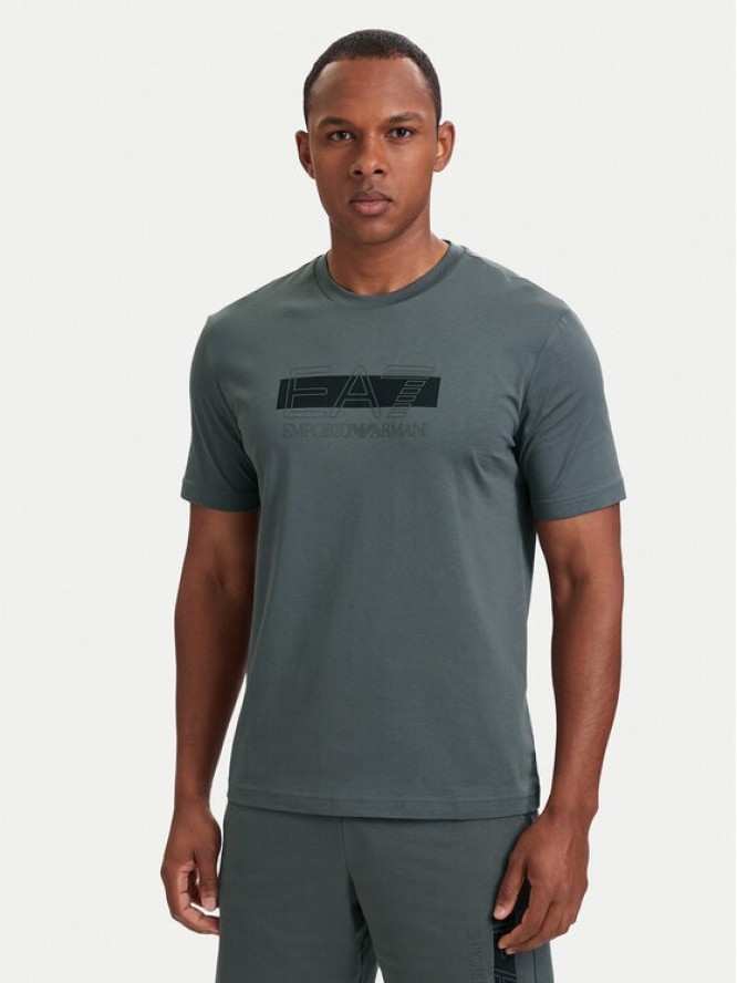 EA7 Emporio Armani T-Shirt 7M002415 AF10375 M8011 Szary Regular Fit