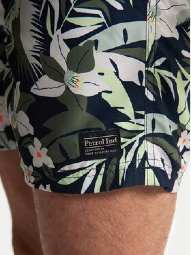 Petrol Industries Szorty kąpielowe M-1050-SWS960 Zielony Regular Fit