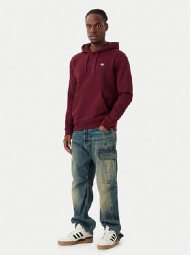 adidas Bluza Trefoil Essentials KW5048 Bordowy Regular Fit