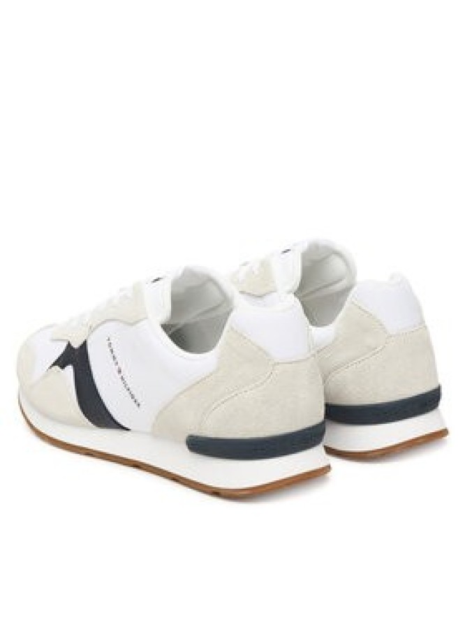 Tommy Hilfiger Sneakersy Runner Icon Mix FM0FM05679 Écru