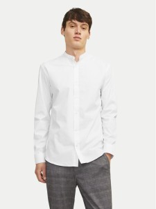 Jack & Jones Koszula Joe 12205921 Biały Slim Fit