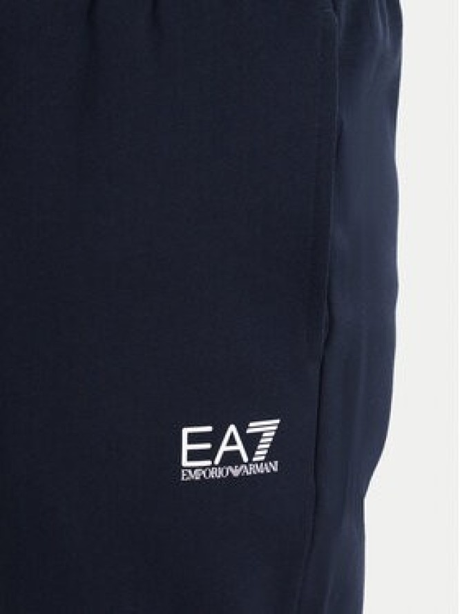 EA7 Emporio Armani Spodnie dresowe 8NPP64 PJVTZ 1562 Granatowy Regular Fit