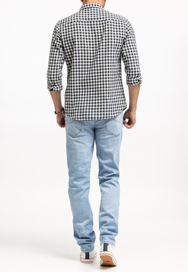 LEE DAREN ZIP FLY MĘSKIE SPODNIE JEANSOWE JEANSY DŻINSY BLUE SKY LIGHT L707ICC25 112331697