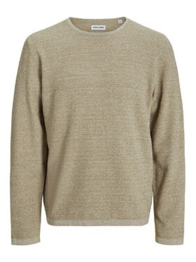 Jack & Jones Sweter George 12268279 Beżowy Regular Fit