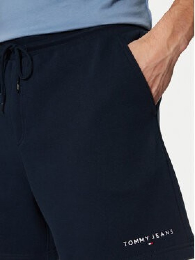 Tommy Jeans Szorty sportowe Flag Beach DM0DM20637 Granatowy Regular Fit