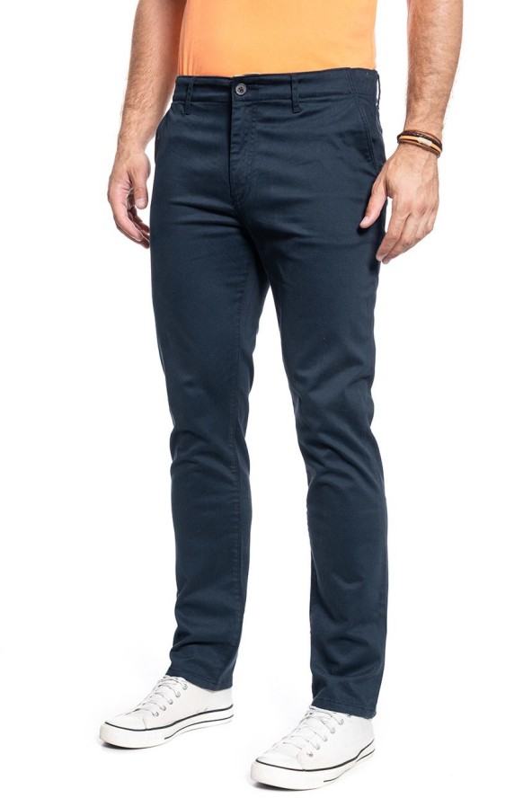 SPODNIE MĘSKIE WRANGLER CHINO IN NAVY W12CW3114 112126258