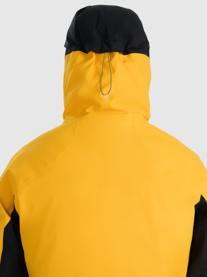 4F Kurtka trekkingowa przeciwdeszczowa membrana 20000+ męska - żółta S