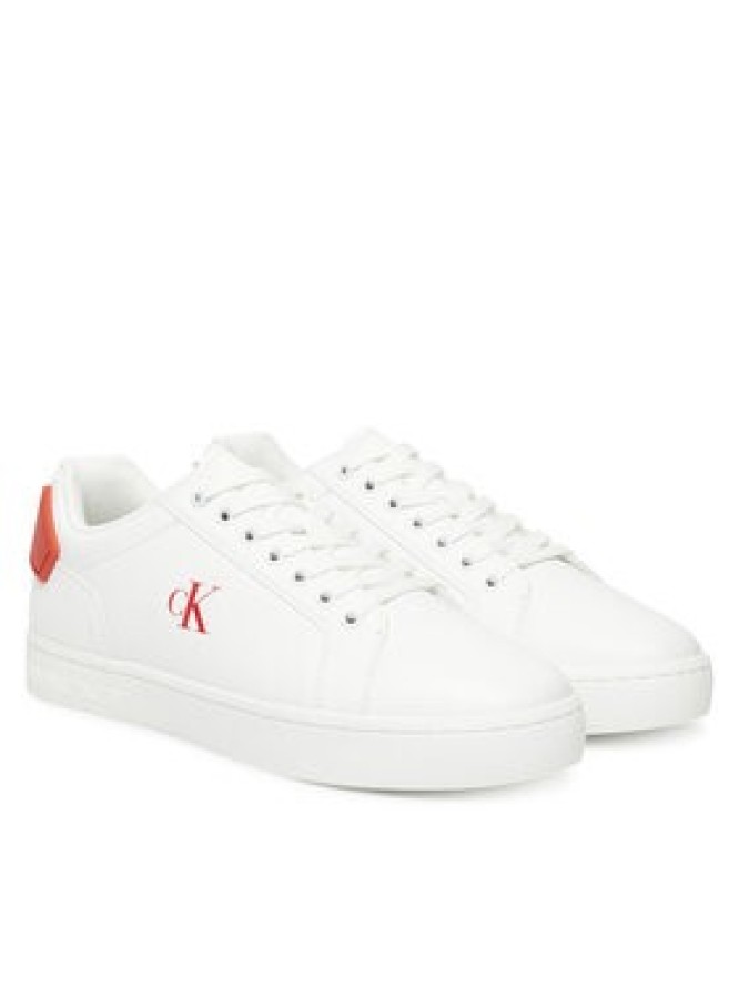 Calvin Klein Jeans Sneakersy Classic Cupsole Ru Patch Lth YM0YM01297 Biały