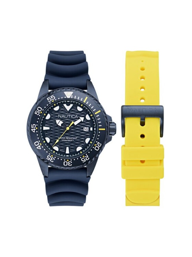 Nautica Zegarek Sporty SET NAPSDS506 Granatowy