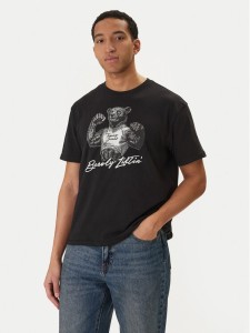 Tommy Jeans T-Shirt Bear DM0DM22543 Czarny Relaxed Fit