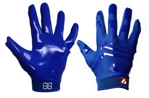 rękawice do futbolu amerykańskiego pro receiver, RE,DB,RB, Blue FRG-03