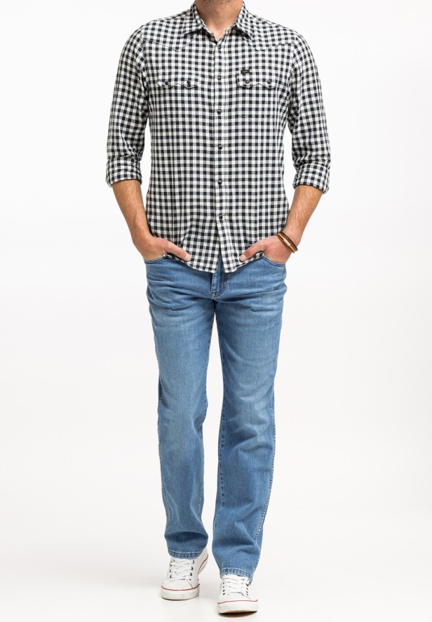 WRANGLER TEXAS MĘSKIE SPODNIE JEANSOWE JEANSY DŻINSY FRIDAY ROCK W121HR47E 112331061