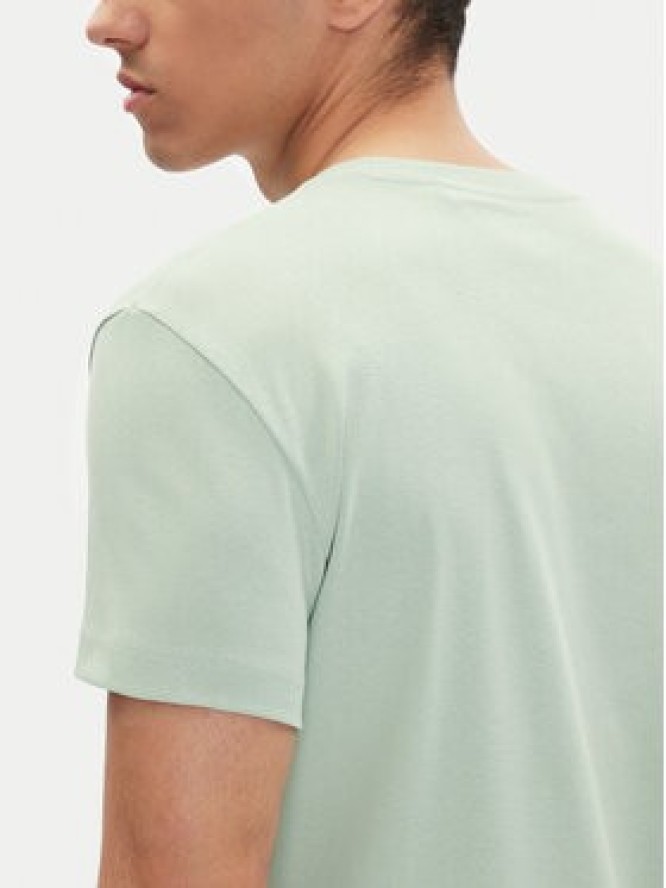 Mustang T-Shirt Allen 1016486 Zielony Slim Fit