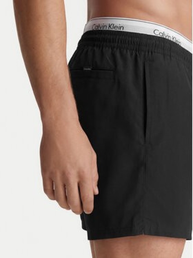 Calvin Klein Swimwear Szorty kąpielowe LV00N61024 Czarny Regular Fit