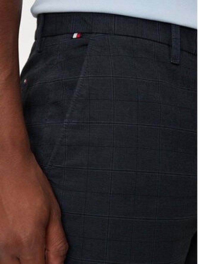 Tommy Hilfiger Chinosy Denton MW0MW35644 Granatowy Straight Fit