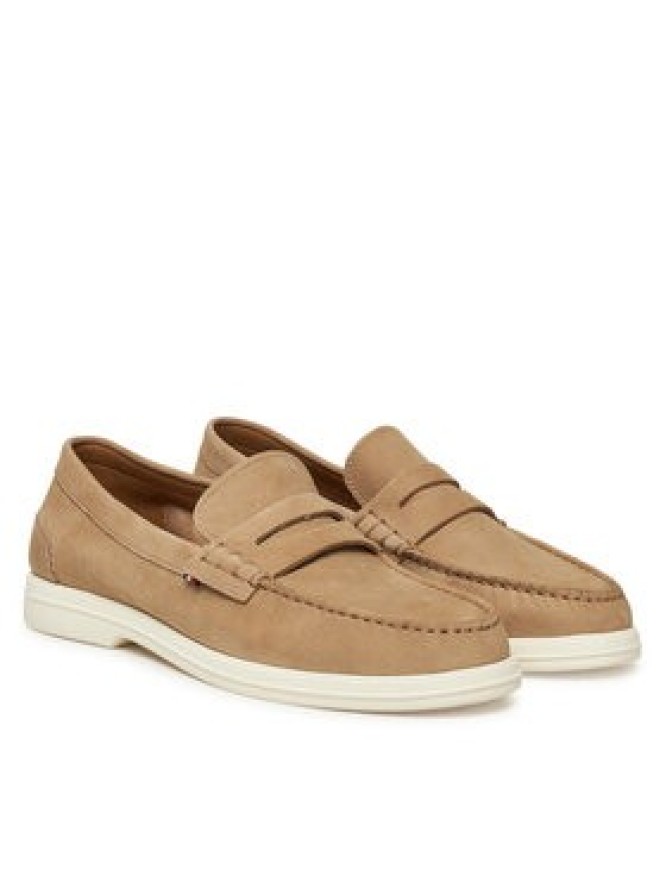 Tommy Hilfiger Mokasyny Nubuck P Loafer FM0FM05350 Beżowy