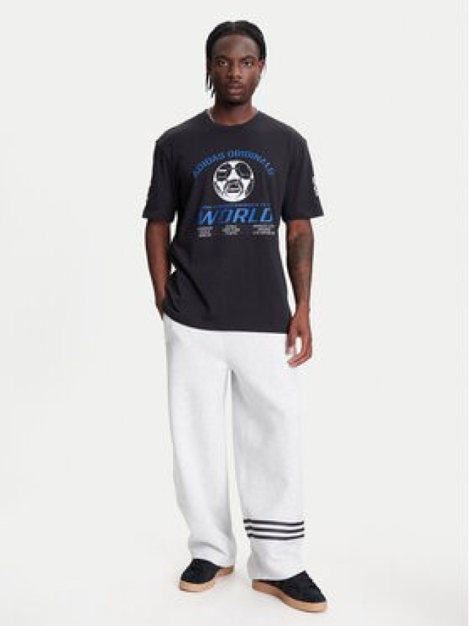 adidas T-Shirt 90s Football Graphic JX3064 Czarny Regular Fit