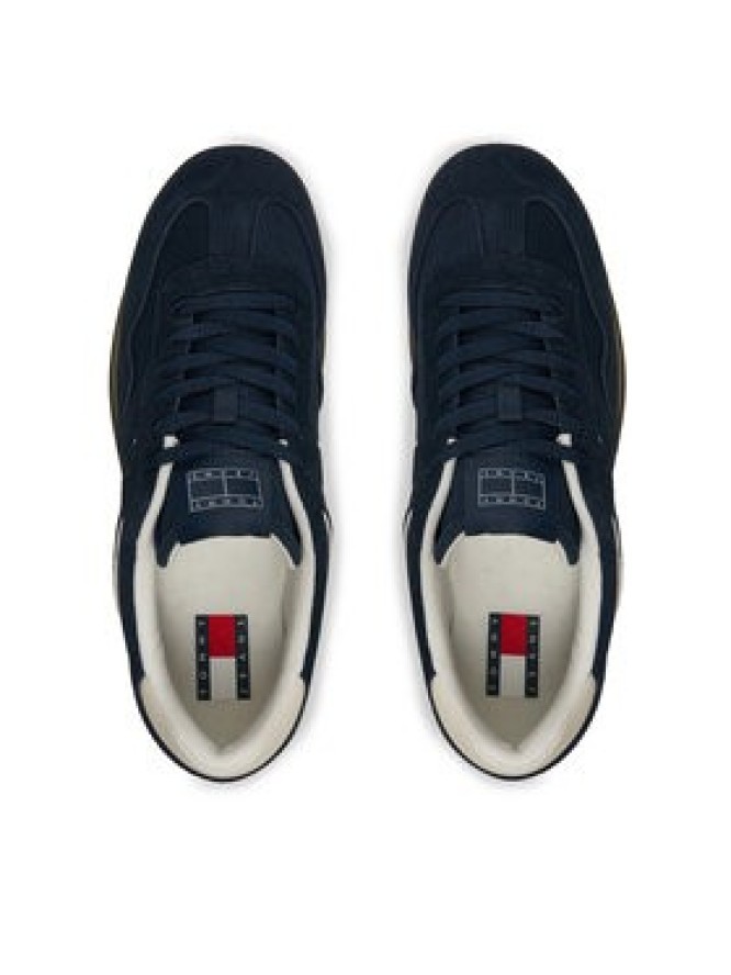 Tommy Jeans Sneakersy The Greenwich Suede EM0EM01516 Granatowy