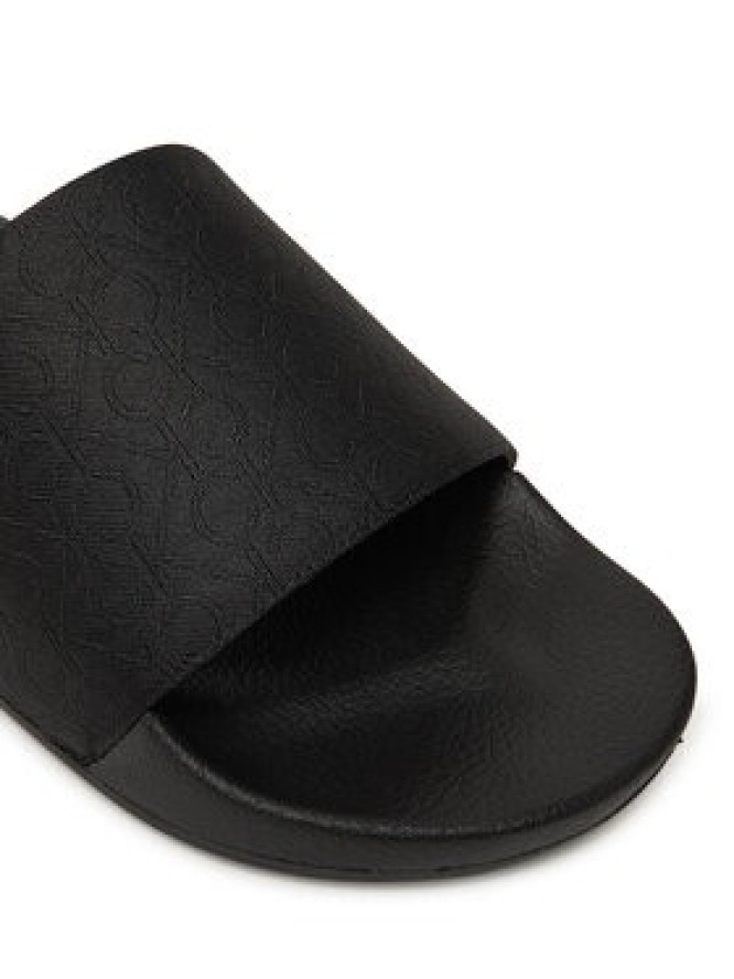 Calvin Klein Klapki Pool Slide Jaq Mono HM0HM01762 Czarny