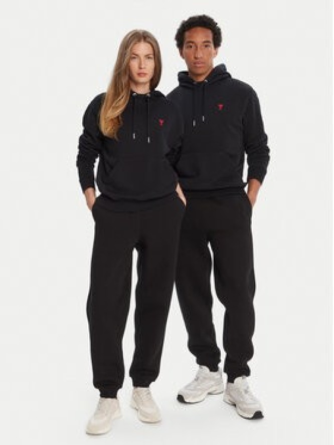 AMI Paris Sweter UKS025.KN0032 Zielony Regular Fit