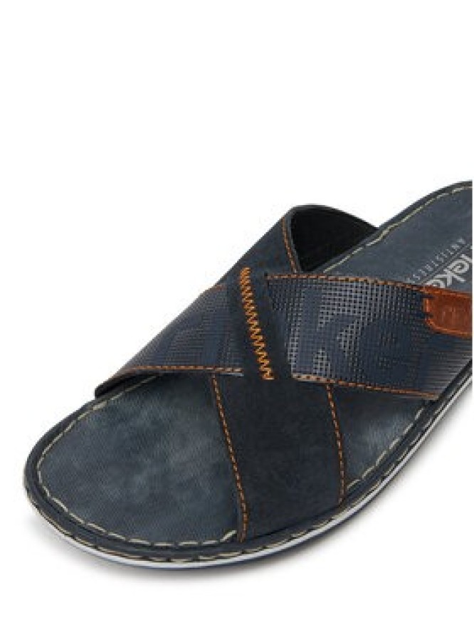 Rieker Klapki 21098-14 Granatowy