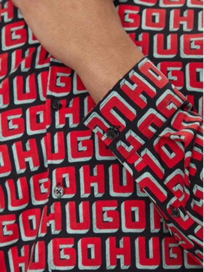 Hugo Koszula Ermo 50519638 Czerwony Slim Fit