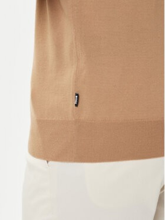 BOSS Sweter Ebenji 50528300 Beżowy Regular Fit