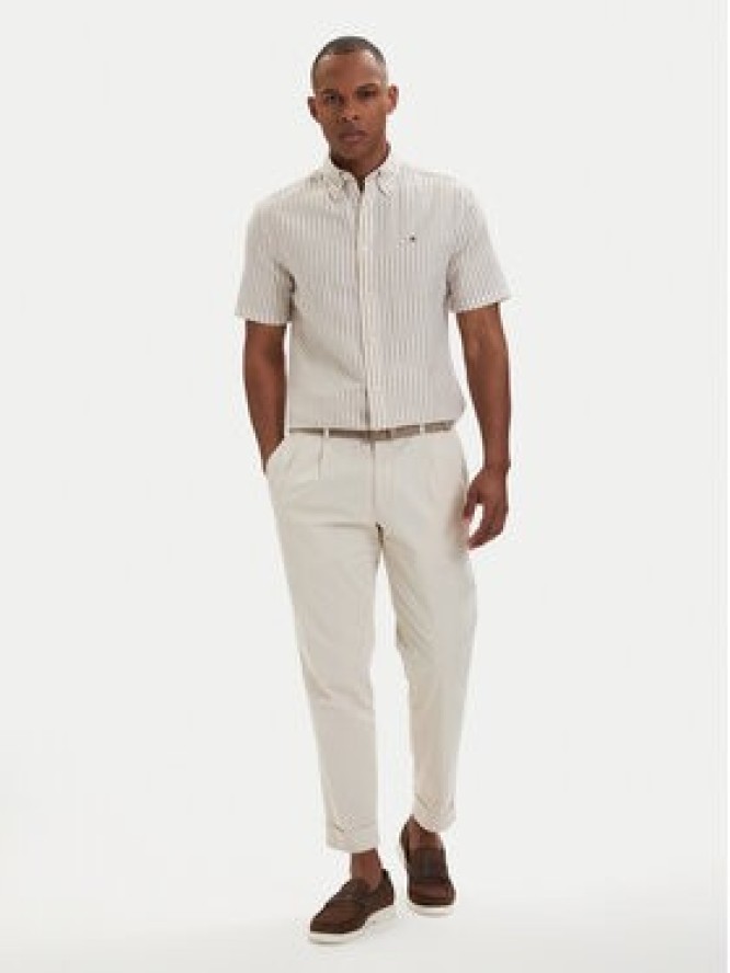 Tommy Hilfiger Koszula MW0MW42449 Beżowy jasny Regular Fit