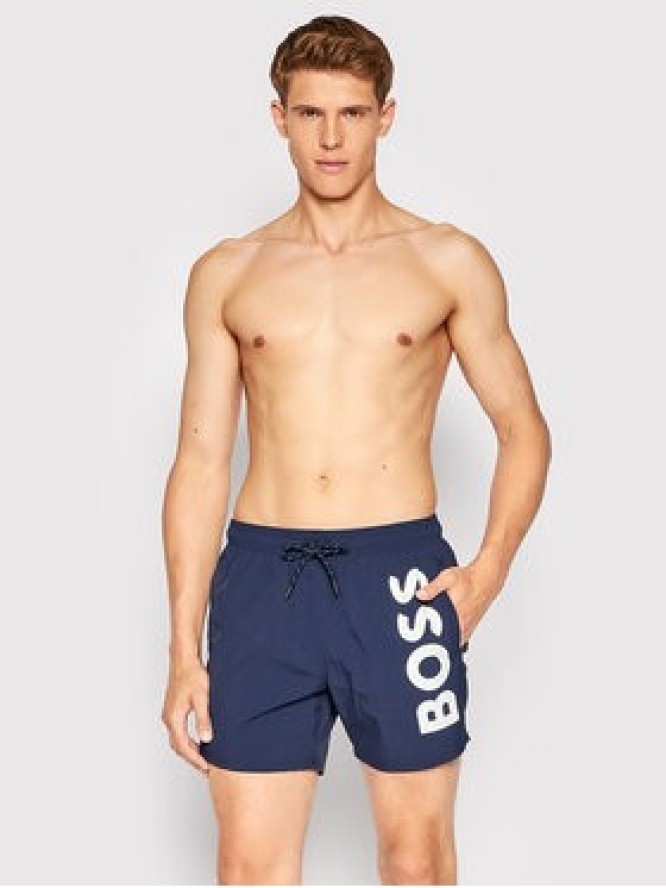 Boss Szorty kąpielowe Octopus 50469602 Granatowy Regular Fit