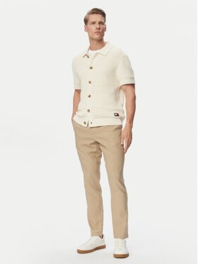 Tommy Hilfiger Chinosy Harlem MW0MW42336 Beżowy Regular Fit