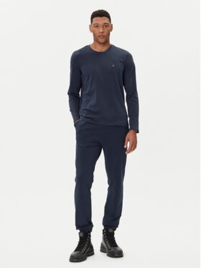 Aeronautica Militare Spodnie dresowe 252PF0872UF00459 Granatowy Regular Fit