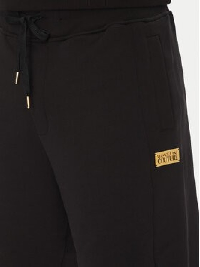 Versace Jeans Couture Szorty sportowe 78GADT08 Czarny Regular Fit