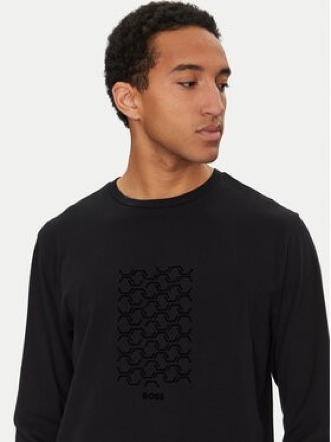 BOSS Longsleeve Togn 50534336 Czarny Regular Fit