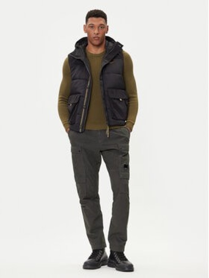 Aeronautica Militare Kamizelka 252AB3017UCT04211 Czarny Regular Fit