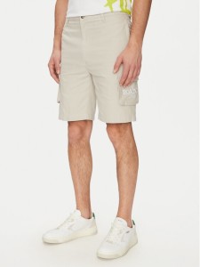 Karl Kani Szorty materiałowe Retro Washed 60100045 Biały Regular Fit