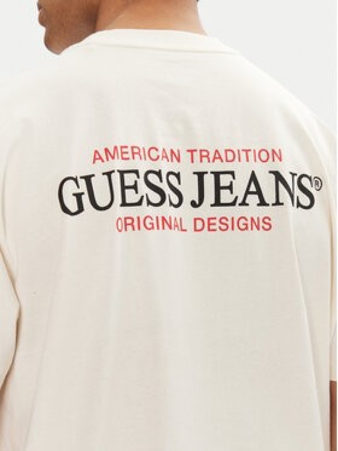 Guess Jeans T-Shirt M4BI75 K8FQ4 Écru Overshirt Fit