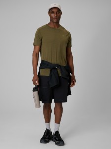 4F Spodenki trekkingowe szybkoschnące męskie - czarne S