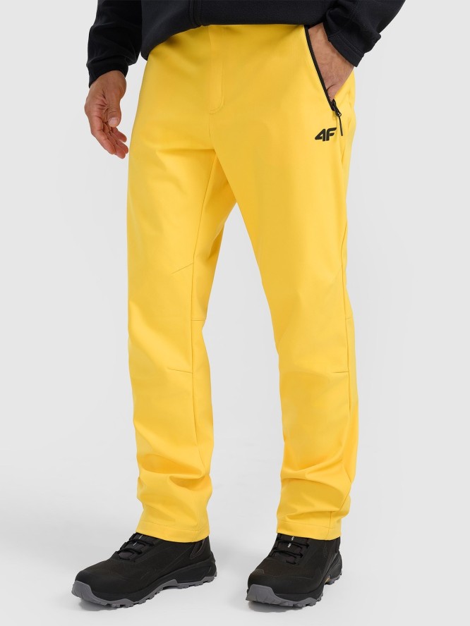4F Spodnie trekkingowe membrana 10000 męskie - żółte XL