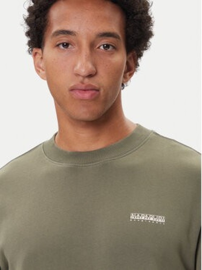 Napapijri Bluza B-Small Box C NP0A88TP Khaki Relaxed Fit