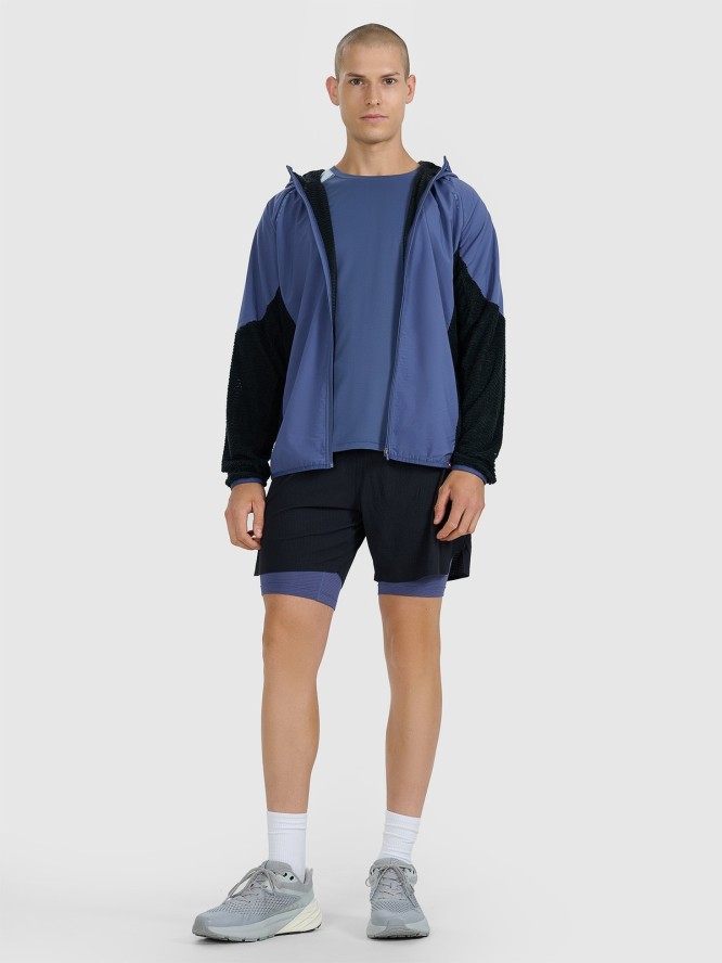 4F Bluza do biegania w terenie Primaloft Active męska - granatowa M